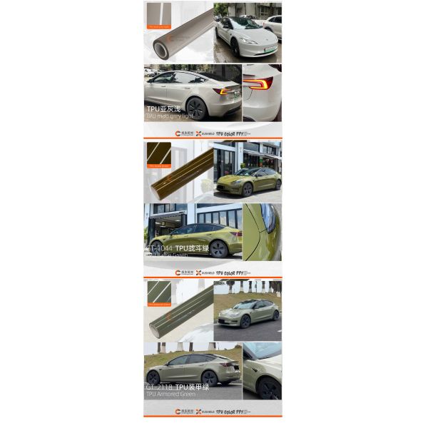 300+ Colors TPU PPF Film with Self Healing and UV Proof for Car Paint Protection and Wrapping
