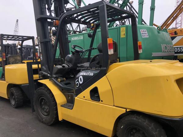 2012 Used Japanese Komatsu Forklift FD50 5T 5Tons Japan ISUZU Engine in Good Condition