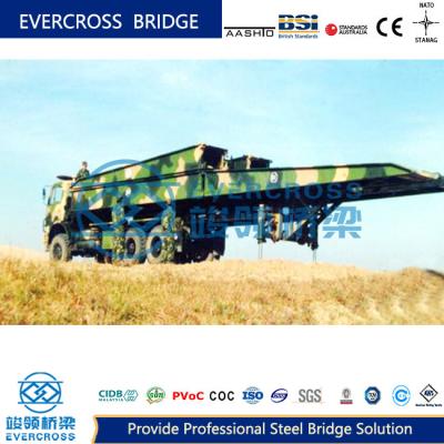 Large Span Emergency Mechanized Bridge 22.5m Length Energy Saving