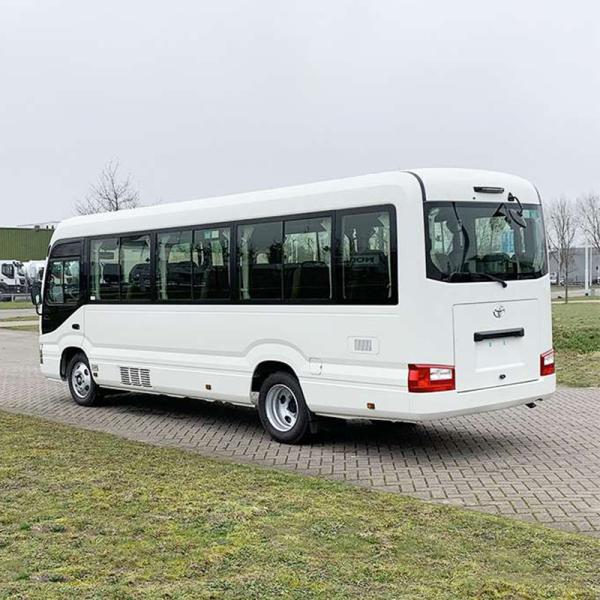 Good Condition Toyota Used Bus 30 Passenger Mini Coaster Bus with Manual Transmission