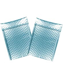 Holographic Metallic Bubble Mailer Gift Packaging Glamour Colorful Silver Shades Foil Cushion Padded Shipping Envelopes
