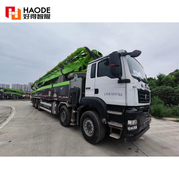 HAODE ZLJ5550THBKF 70X-6RZ Used Zoomlion Equipment 67m Boom Petrol-Electric Hybrid Pump Truck