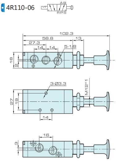 клапан 4Р110-06/одиночная главная двойная модулирующая лампа притяжки руки серии 4Р руководства положения