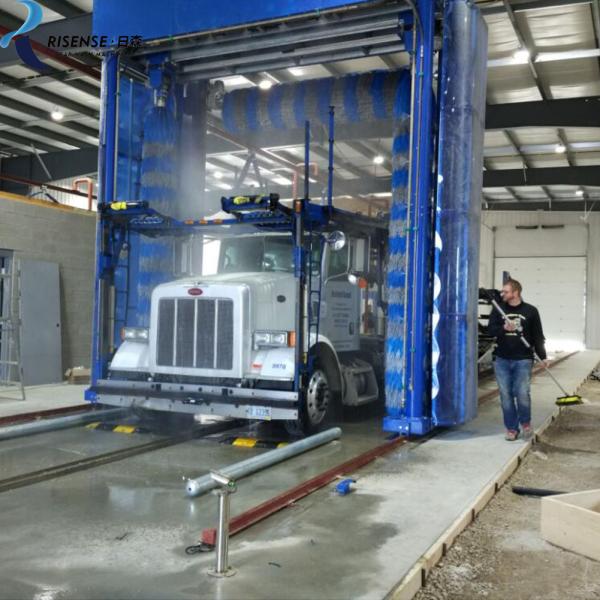 Single Rollover Bus Washing Machine For 24000*5114mm Moving Range