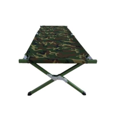 Engrenagem exterior tática do verde do exército que dobra o tubo de alumínio da cama militar do berço