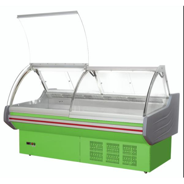 Une caisse plus fraîche de nourriture d'épicerie personnalisable de réfrigérateur d'affichage de viande de style de l'Europe