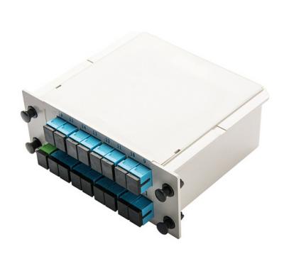 SCPC SC UPC Digital Fiber Optic Cable Splitter Insert Card Type 1X16 PLC Splitter