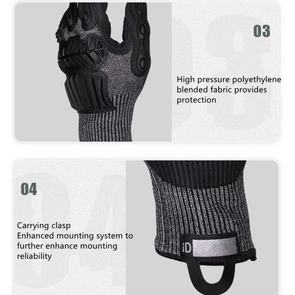 Cut Proof Waterproof Riding Gloves Abrasion Resistant Full Finger