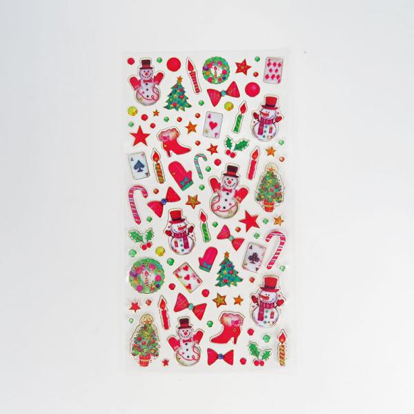 Водоустойчивые праздничные стикеры мультфильма рождества OEM стикеров для Санта Клауса