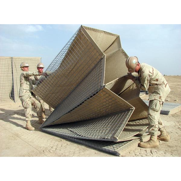 Military Sand Wall Hesco Barrier Gabion Stone Basket 1 Meter High