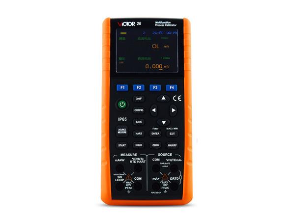 O gerador de VICTOR Multifunction Process Calibrator Signal com precisão de 0,01% 5 dígitos indica o circuito de laço 24V IP65