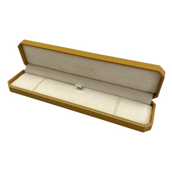 Octagon Shape Customized Jewelry Packaging Box With Gold Line