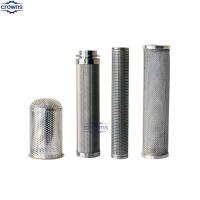 Amostra grátis Tubo de filtro de punção de aço inoxidável Filtro de metal de buraco redondo de punção Filtro de malha de tela micro