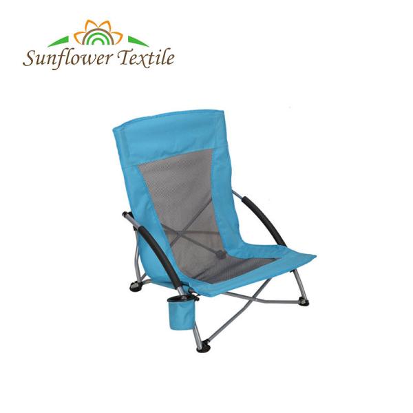 55*56*66cm Foldable Beach Chair Camping Ultralight Low Seat Backpacking Oxford Cloth
