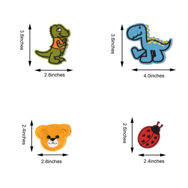Polyester Garment Ironable Patches Labels Letterman Jacket Custom Shape