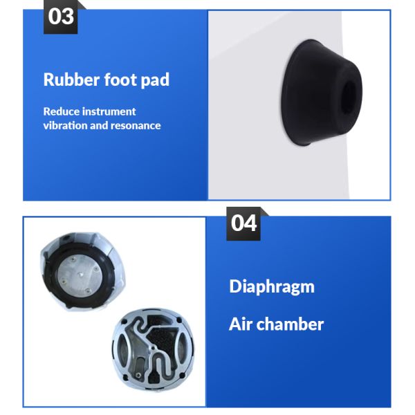 20L/min 30L/min 60L/min  Positive & Negative Pressure Oil-Free Diaphragm Vacuum Pump for Laboratory