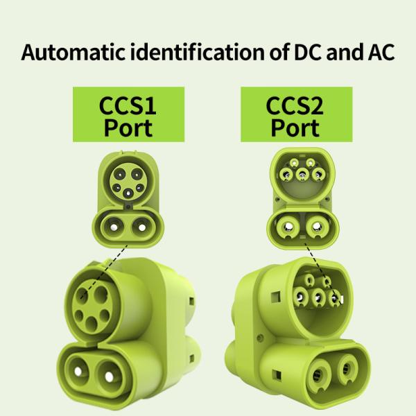 250kw 250A CCS1 to CCS2 EV Connector Fast Charging DC Charging Adapter for Green Energy Electric Vehicle Charging Solutions
