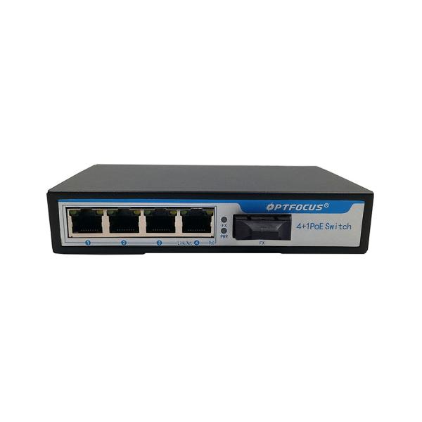 Simplex Mode PoE Network Switch Gigabit RJ45 Port 4 Port Poe 1310nm 20km Network Switch