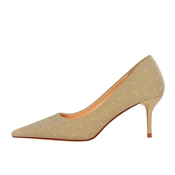 089990-2 Korean Professional OL Women'S Shoes, High-Heeled Shoes, Stiletto Heels, Shallow Mouth, Sexy Thin Belt Buckle W