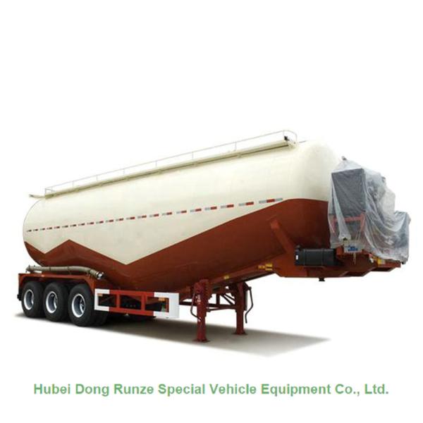 2/3 Axle Cement Bulker Trailer For Transportation , Cement Silo Semi Trailer 50-70cbm