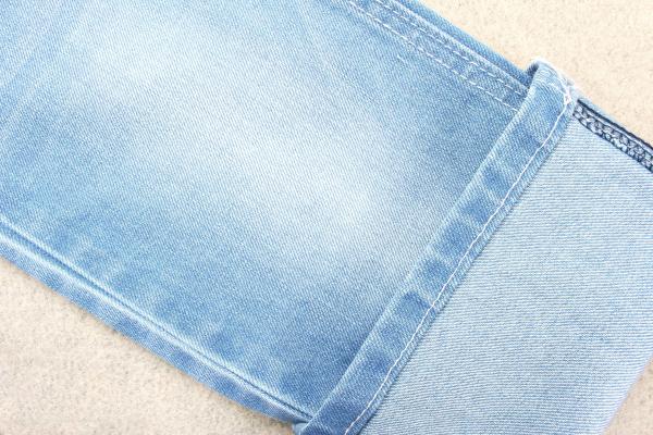 obscuridade da tela da sarja de Nimes do Spandex do poliéster do algodão 380gsm - azul com estiramento médio do Slub
