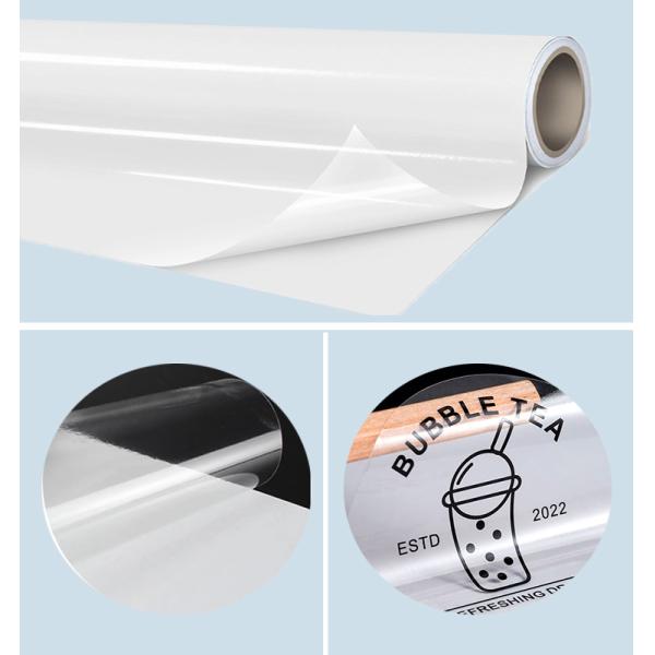 60mic Glossy PET High Transparent Non-Waterproof Self-Adhesive Label