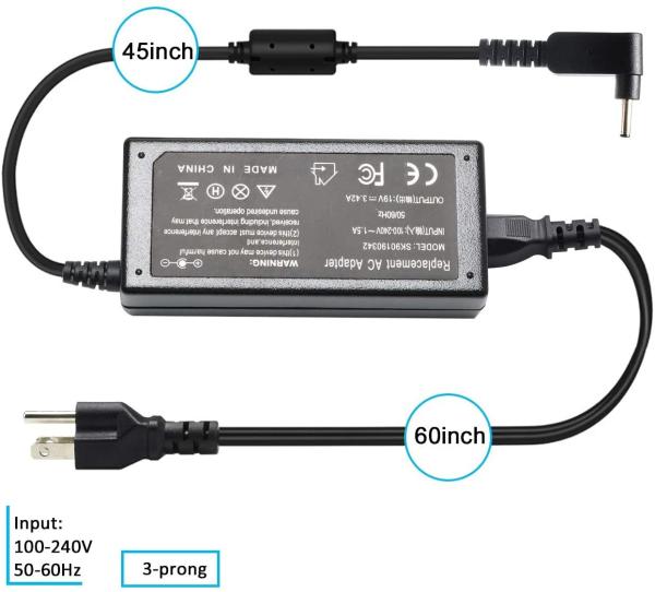 Acer Chromebook Laptop Power AC Adapter 65W 45W 5.5mm*1.7mm Port