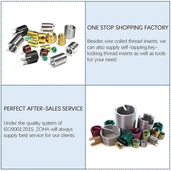 Bronze Plated Phosphor Bronze Wire Thread Inserts Non-Magnetic Copper Sleeve Fasteners