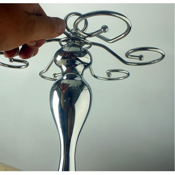 Detachable 600G Wine Glass Tree Stand Six Hooks Stainless Steel Glass Holder