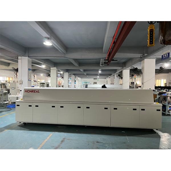 LED Nitrogen SMT Reflow Soldering Machine Rail Support Fully Forced Air Convection