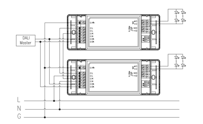 Водитель СИД фликера свободный DALI2.0 Dimmable IP20 KL10C-PDiiV 10W