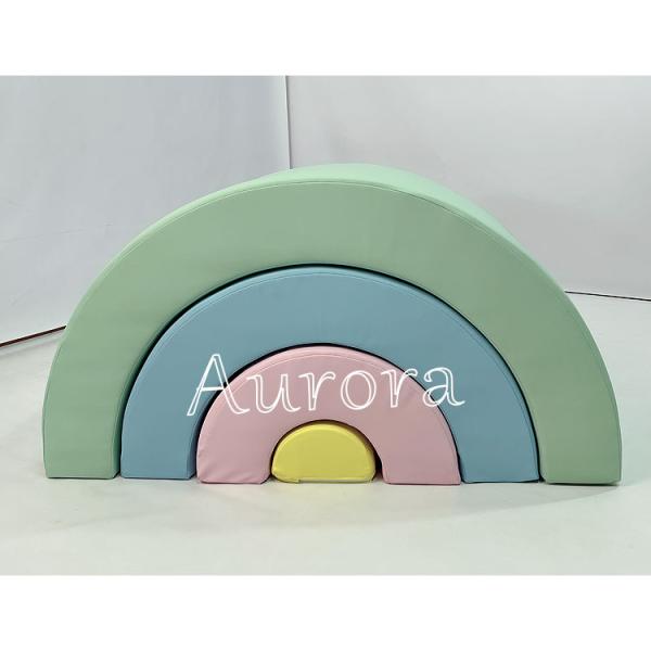 Soft Play Climbers Set Kids Soft Play Rainbow Arch Indoor Foam Playground