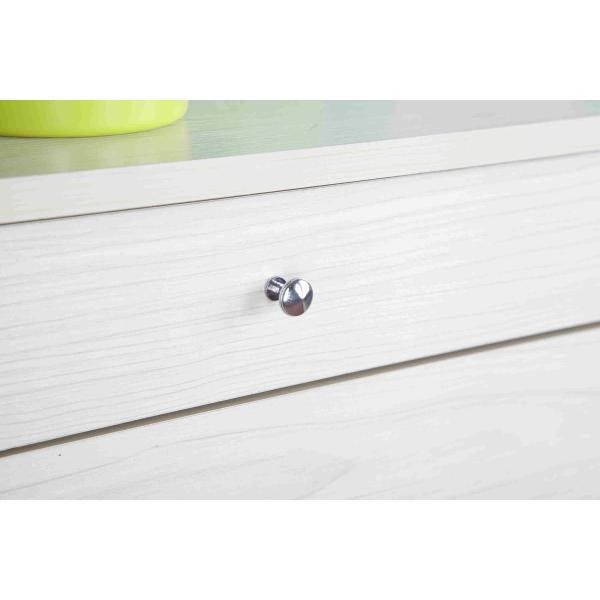 Apartment Slim Shoe Storage Cabinet , 3 Removable Shelves Wooden Shoe Rack With Doors