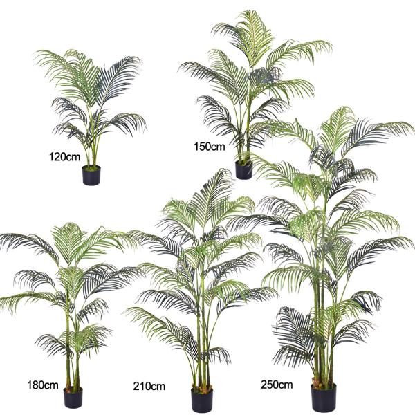 Faux Silk Hawaii Palm Artificial Plant Wholesale Palm Trees For Indoor Home Living Room Corner Decor Faux Tropical Plant
