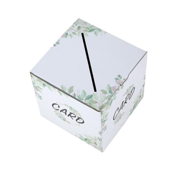 CMYK Pantone Color Printing Custom Floral Money Box Card Box Holder para artesanato de presentes