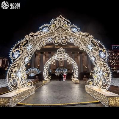 Christmas Wedding LED Lighting Wire Arch Gate Large Handmade