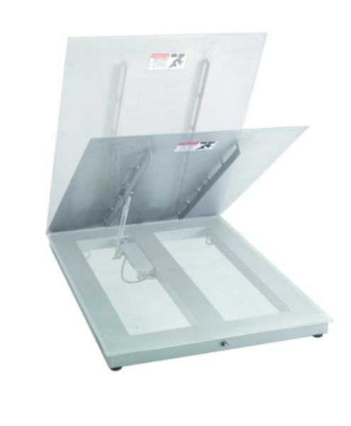 PFA579lift-D1500A Stainless Steel Floor Scale for Efficient Cleaning Maintenance