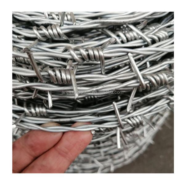 Galvanized/PVC Coated Barbed Wire Mesh for Protection of Grassland Boundary on Railway