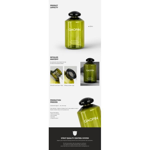 150ml Green Pet Plastic Bottle For Mouthwash Empty QS certification