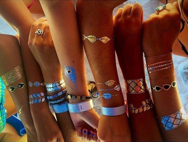 Jewelry Metallic tattoo
