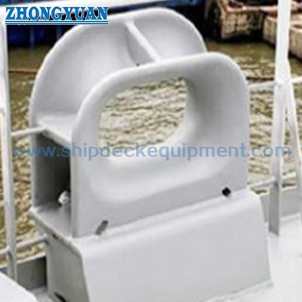 ISO 13729 Type A Deck Mounted Casting Steel Closed Mooring Chock Ship Towing Equipment