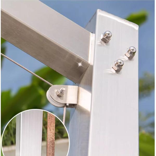 Seven Roman Cantilever Umbrella No Backing Hanging Patio Umbrella