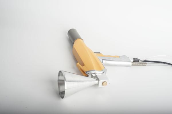100KV Electrostatic Powder Coating Gun 150mm*90mm Cup Capacity 5m Cable Length