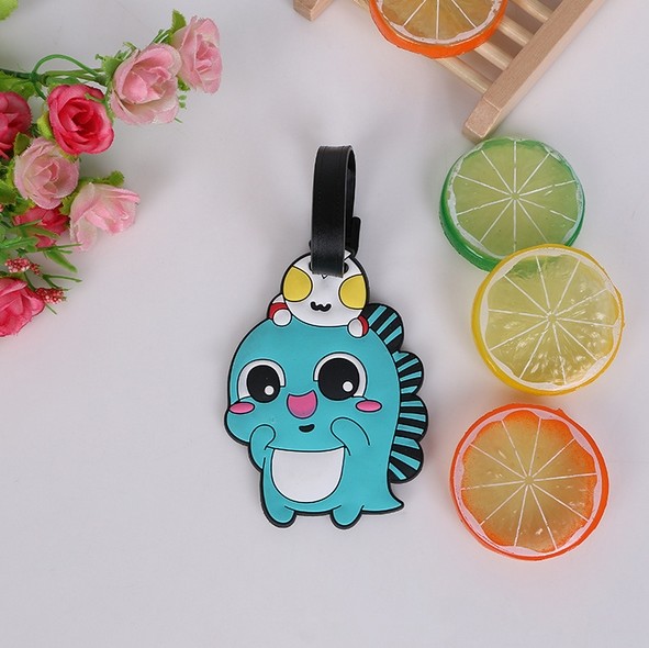 2018 Durable prevent luggage missing pvc luggage hang tag/travel 3D silicone luggage handle tag