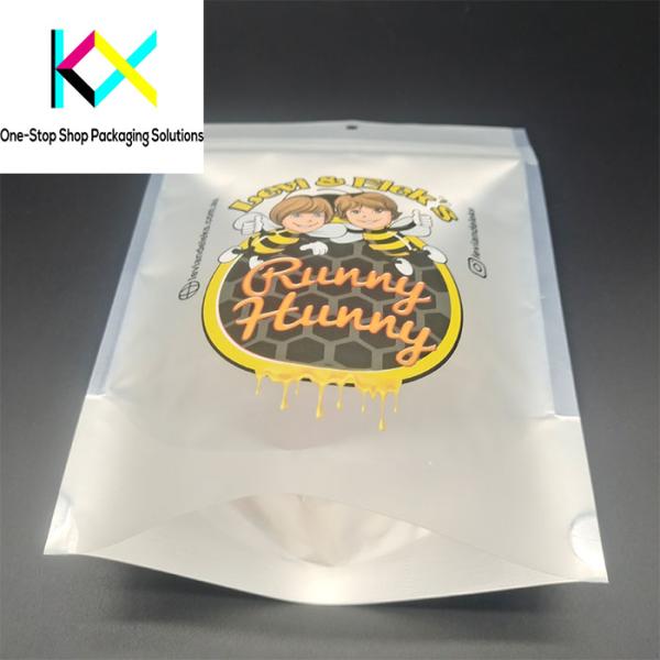 CMYK Color Resealable Zipper Plastic Pouch Bags For Food Packaging  130um