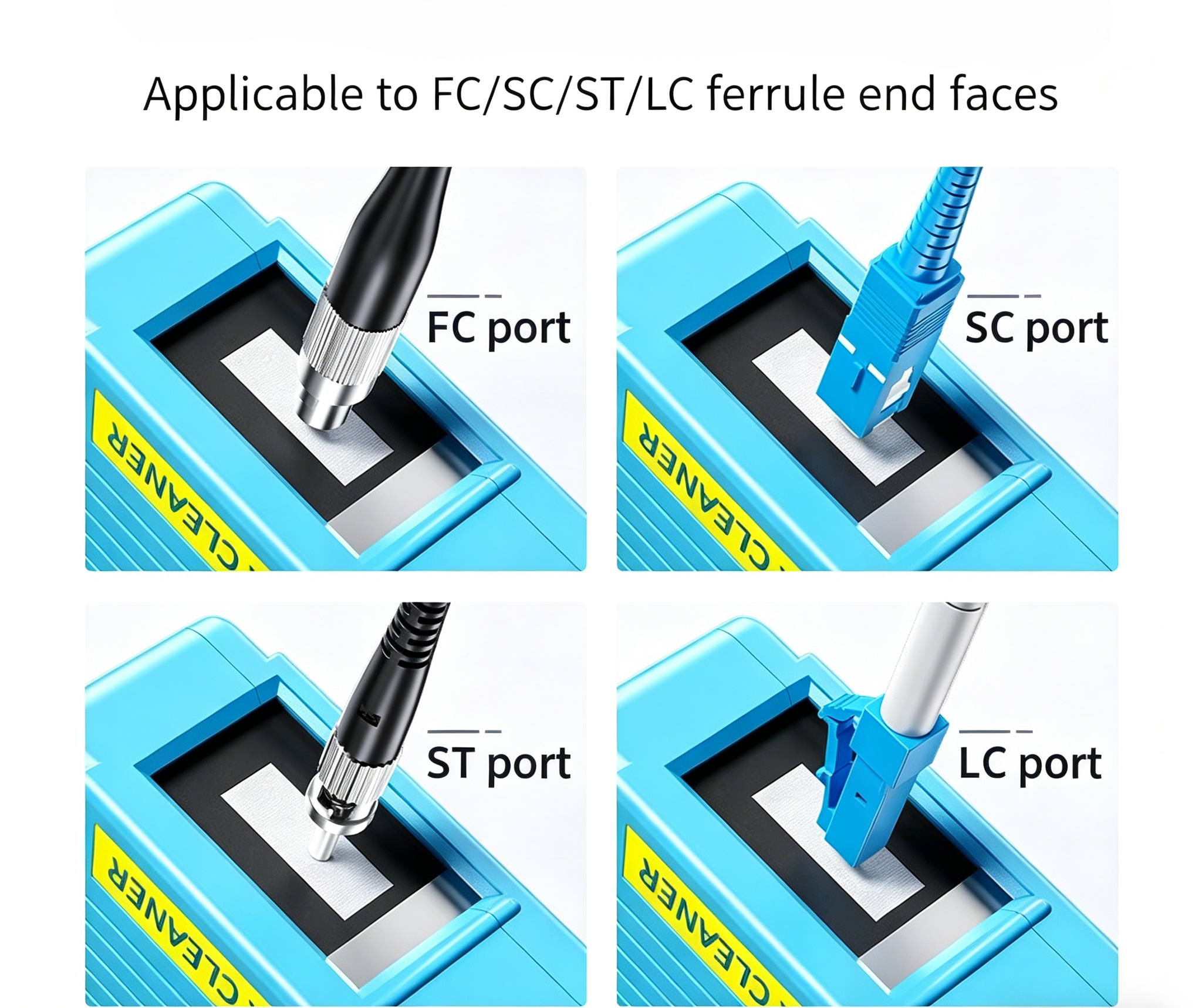 Fiber Optic Cleaner Cassette for SC FC ST LC Connector