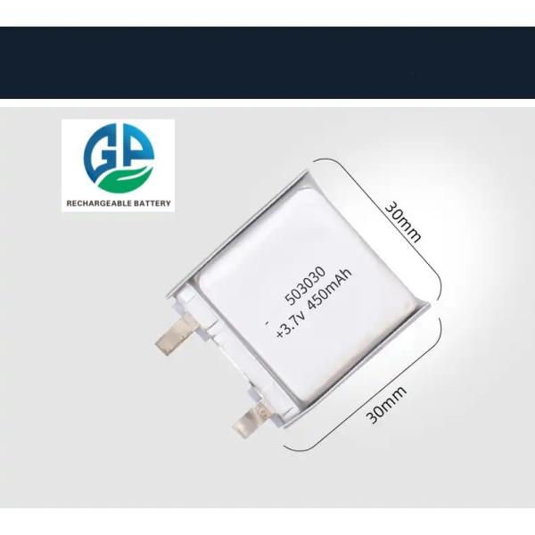 503030 Li Polymer Battery Pack 3.7v 450mah Lp503030