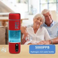 Botella de hidrógeno para la salud Electrolisis de agua pura PEM Hidrógeno rico en 2000 ppm