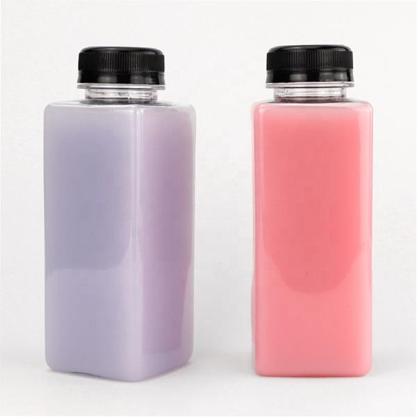 Custom Label Plastic Juice Jar 350ml Vendors Tiny PET For Fresh Juice