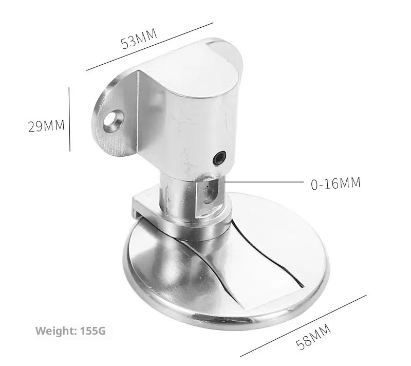 XF Black Red Bronze Durable Door Stopper Zinc Alloy Non-Punch Anti-Collision 3-Year Warranty Minimalist Design Wall Mount Hotel